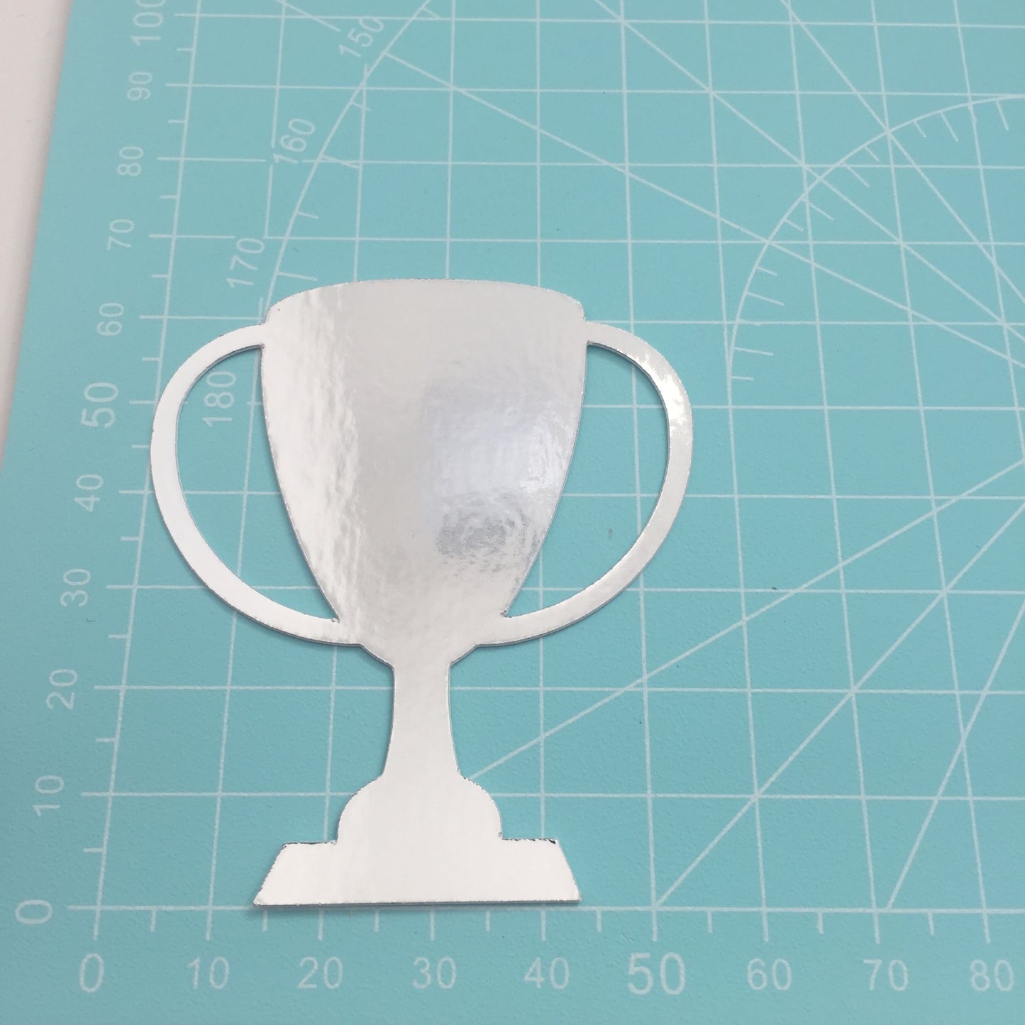 10 Silver TROPHY Card Making Die Cuts