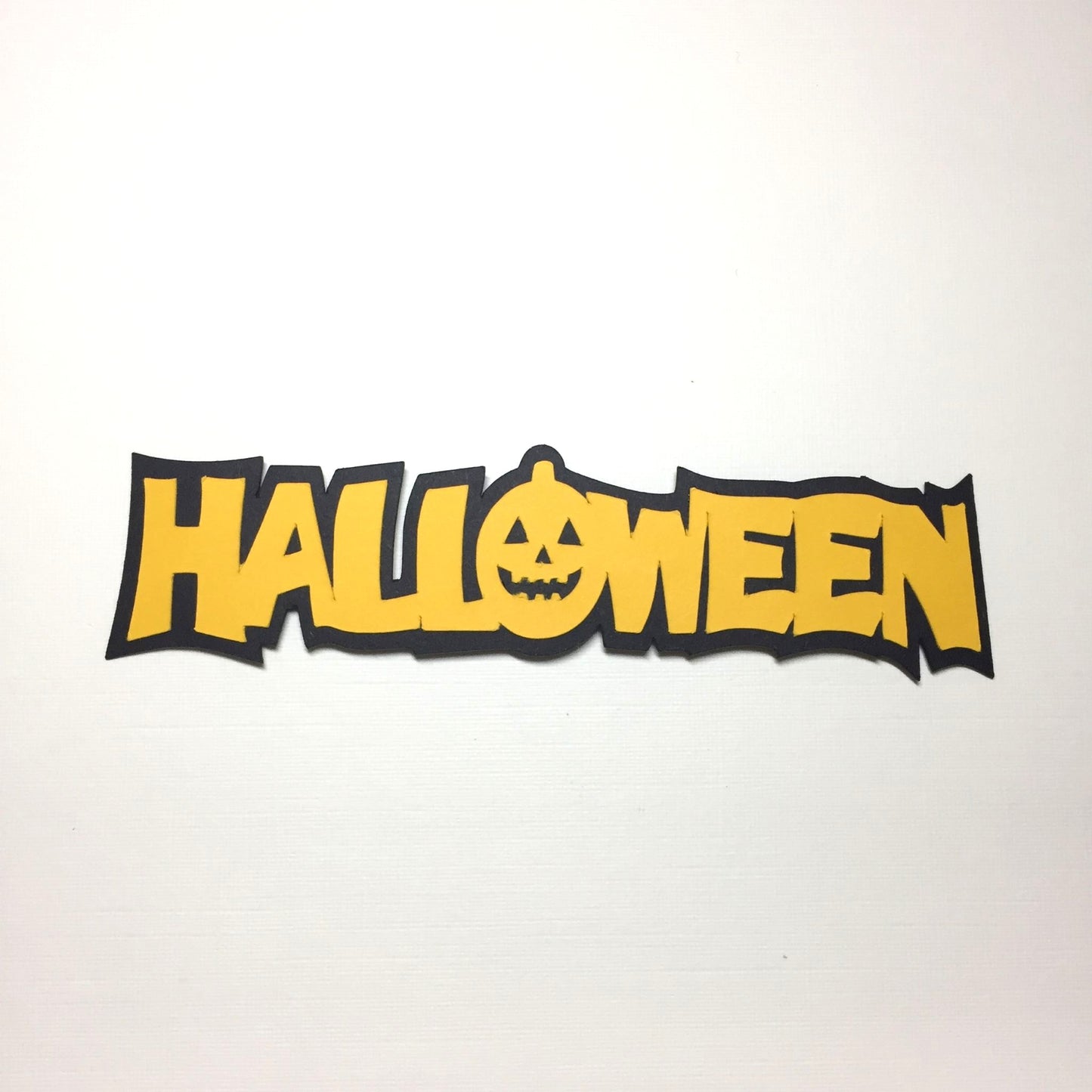 8 HALLOWEEN PUMPKIN SENTIMENT Card Making Die Cut Toppers