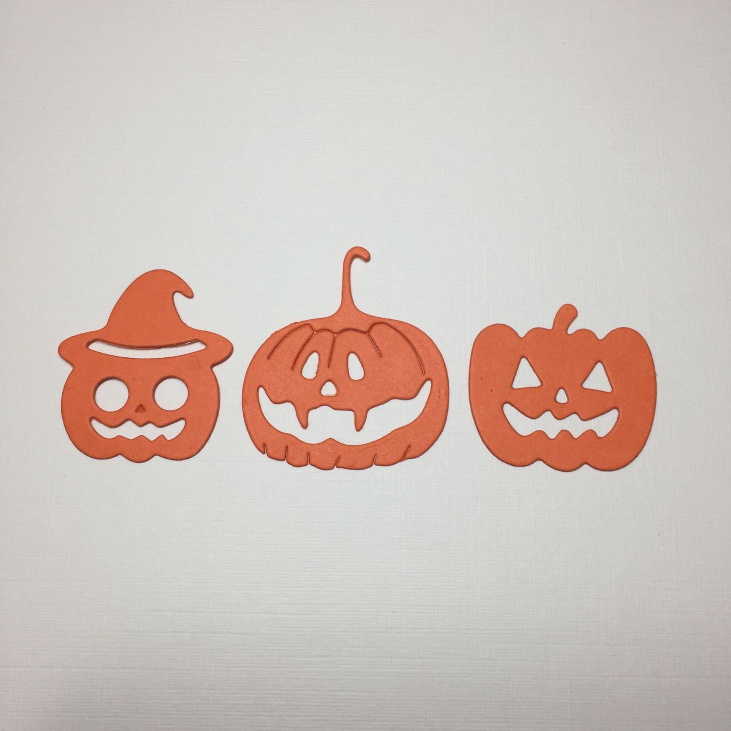 12 Orange PUMPKIN Halloween Card Making Die Cuts