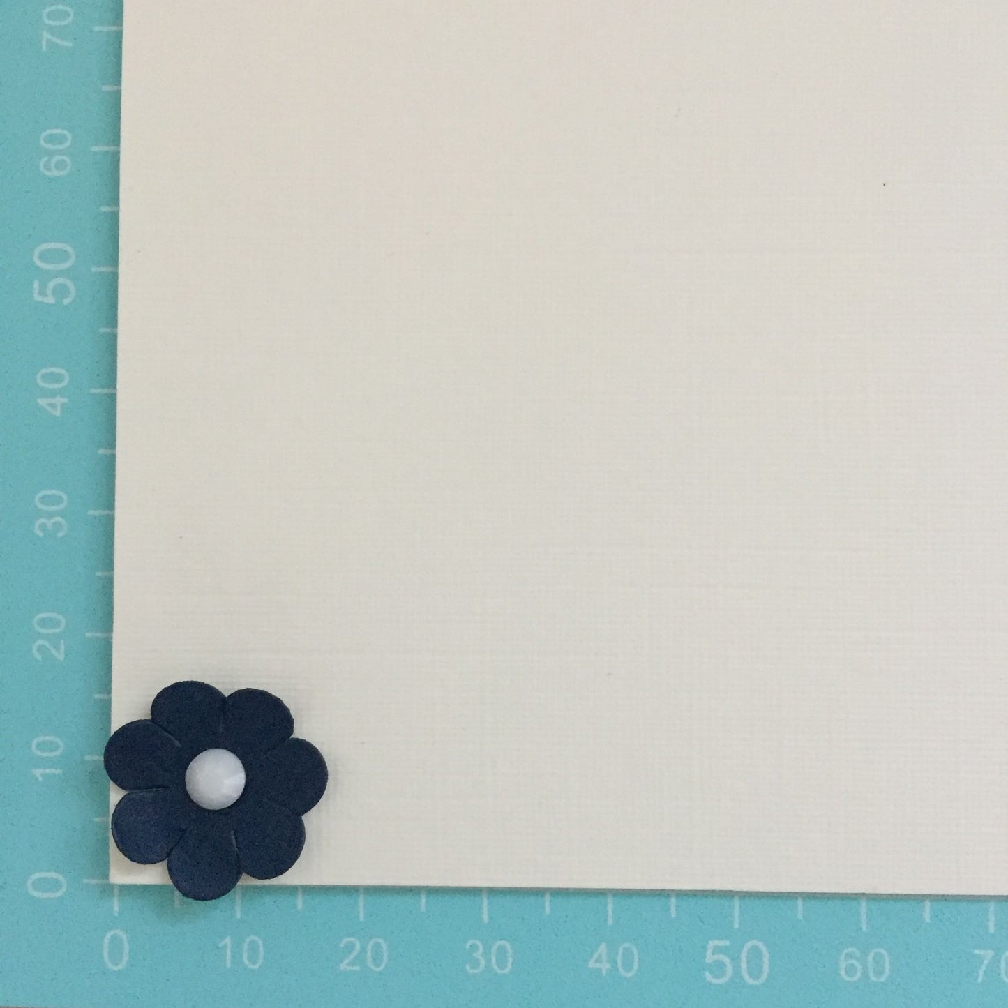 20 Small BLUE FLOWERS Valentine/Wedding Card Making Toppers