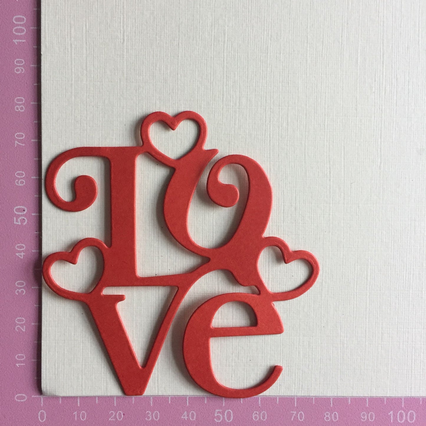12 LOVE & HEARTS Red, Black, White Die Cuts