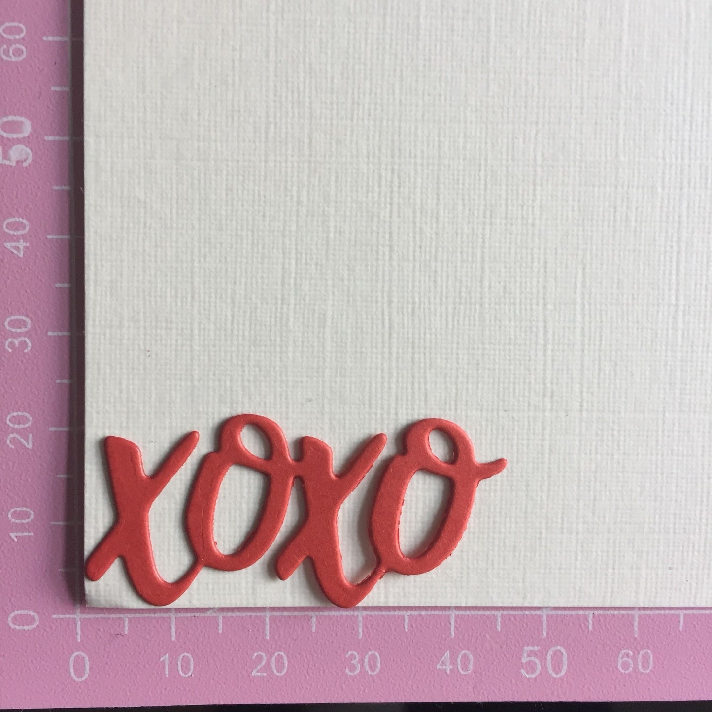 24 LOVE & XOXO Red, Black, White Card Making Die Cuts