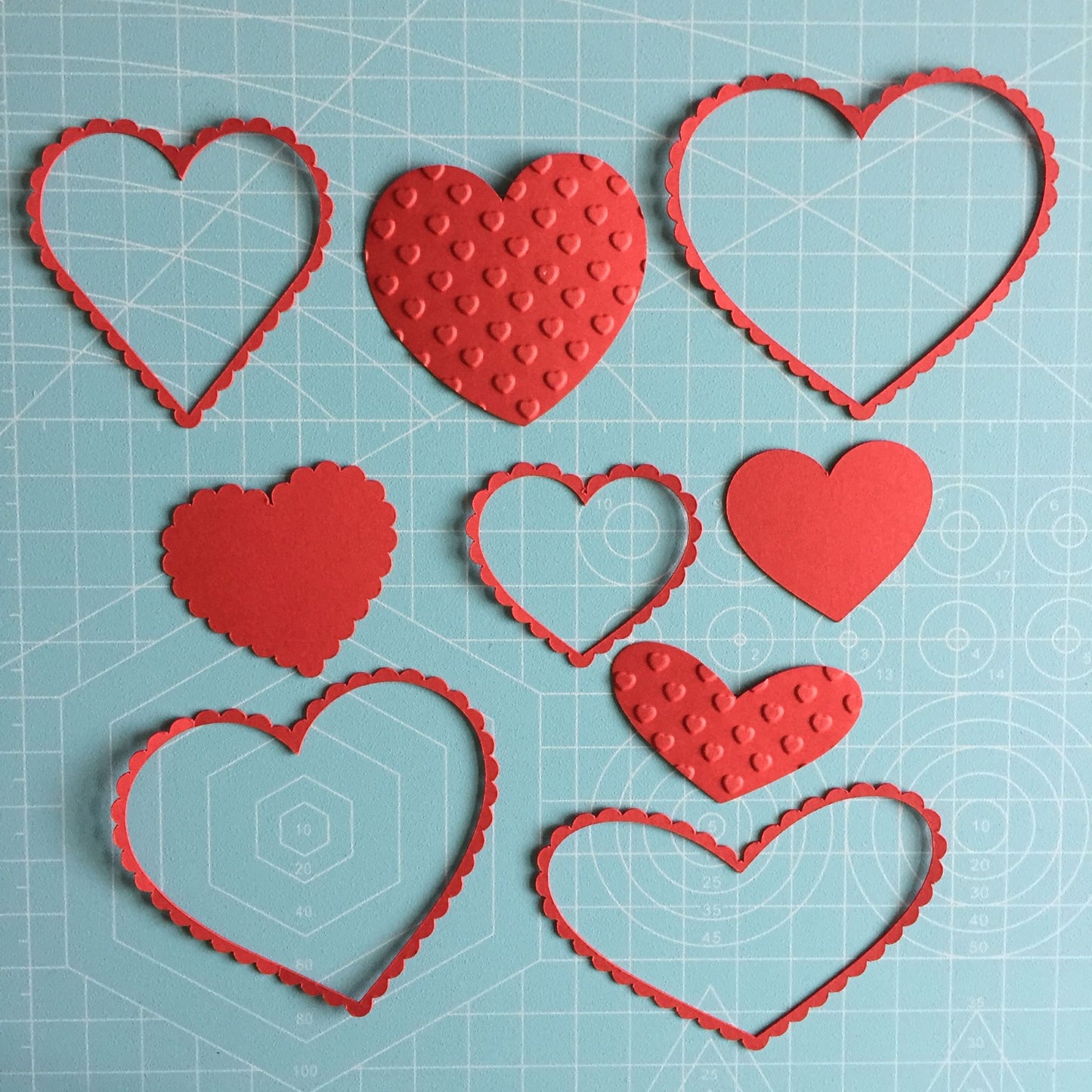 35 Assorted RED HEART Wedding/Valentine Card Making Die Cuts