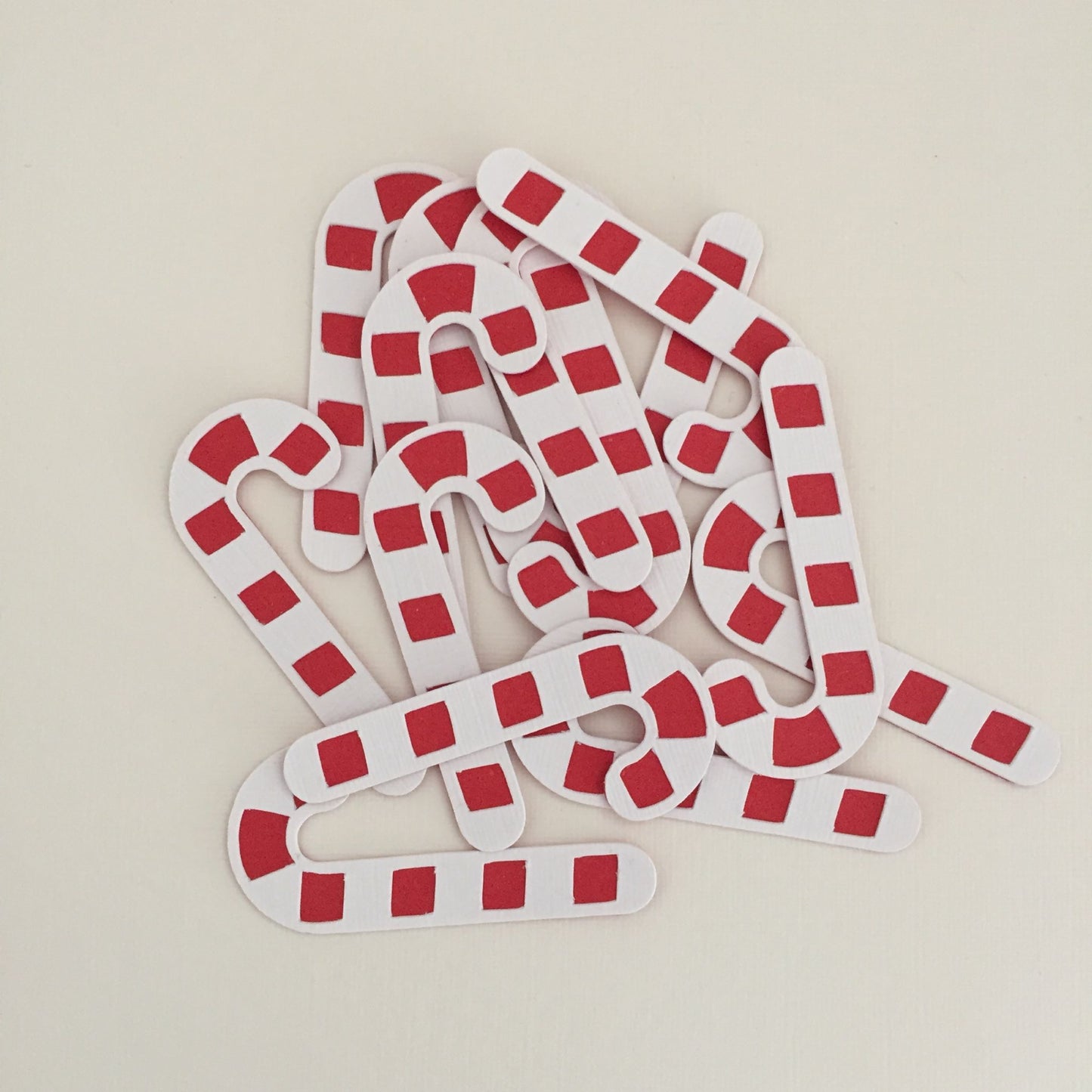 14 CANDY CANE Christmas Die Cut Card Making Toppers