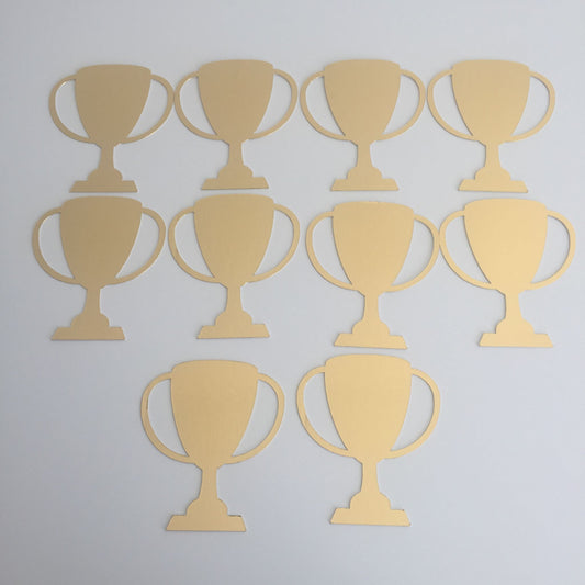10 Gold TROPHY Card Making Die Cuts