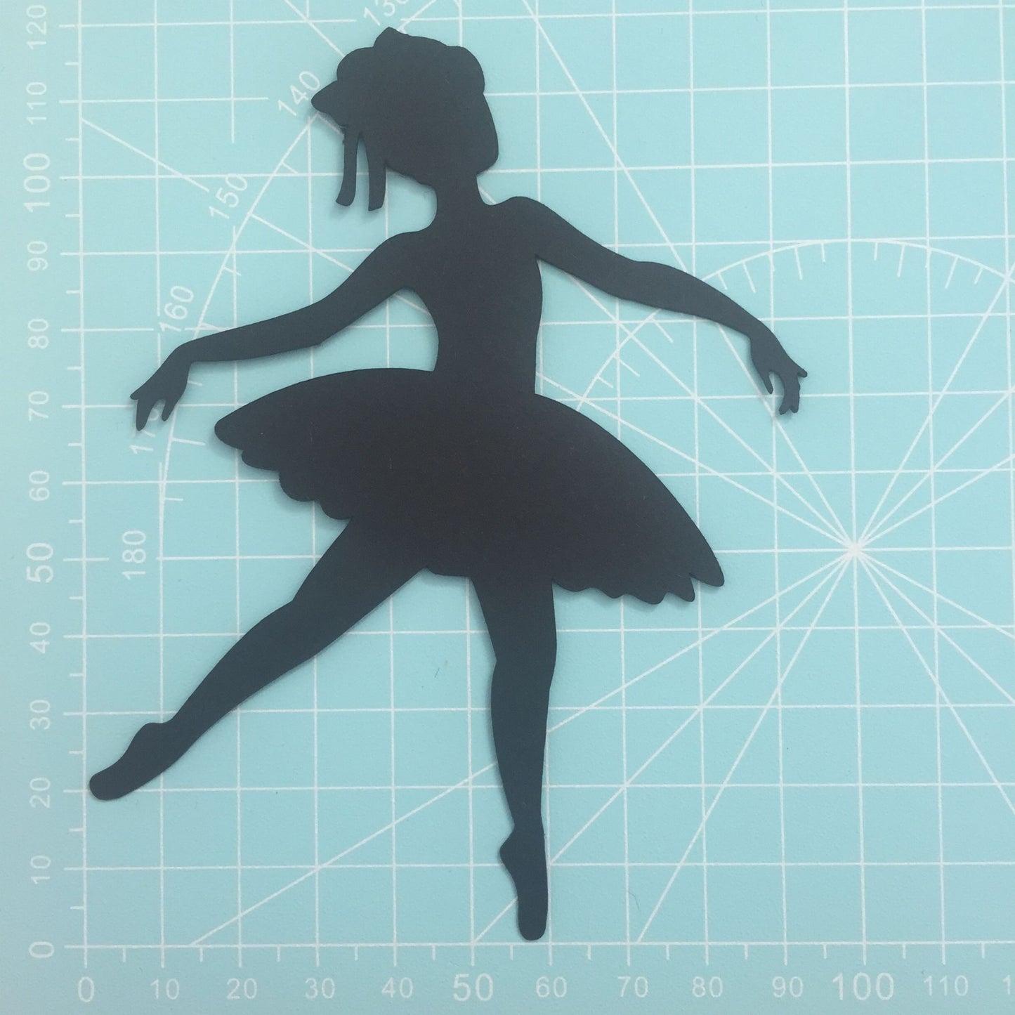 5 Black BALLERINA SILHOUETTE Card Making Die Cuts