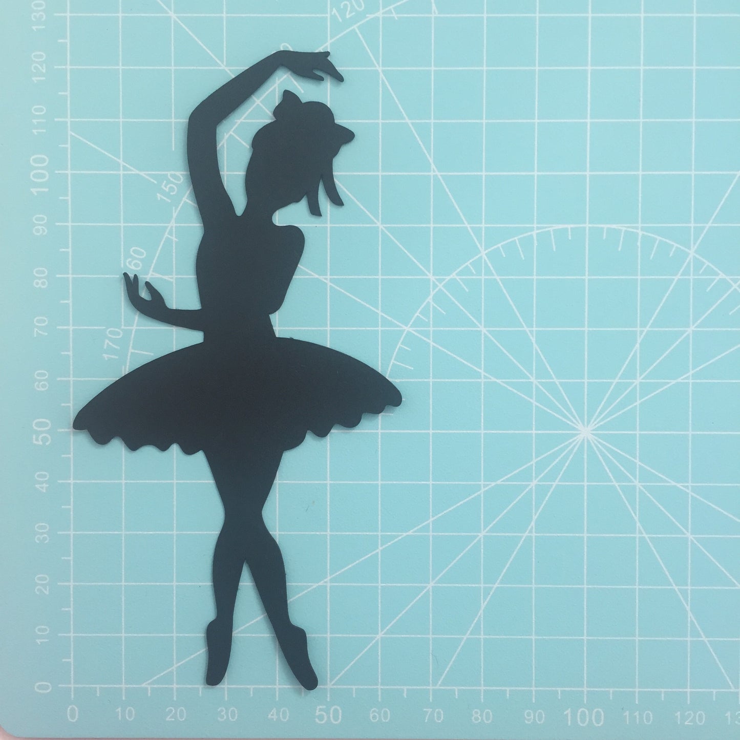5 Black BALLERINA SILHOUETTE Card Making Die Cuts