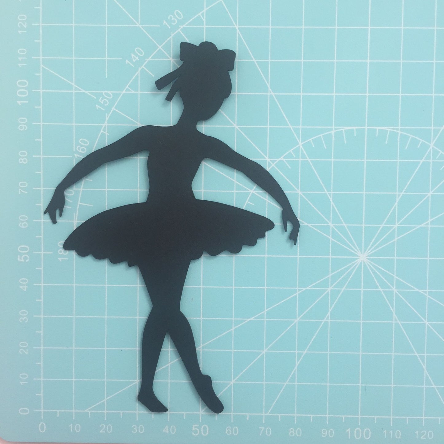 5 Black BALLERINA SILHOUETTE Card Making Die Cuts