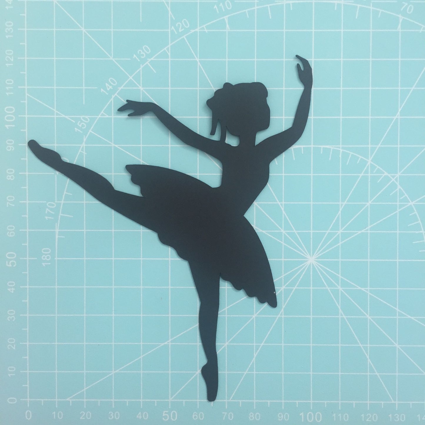 5 Black BALLERINA SILHOUETTE Card Making Die Cuts