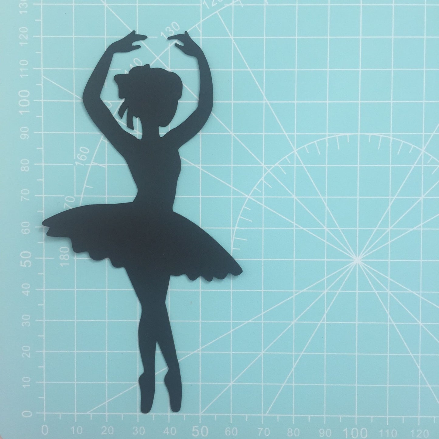 5 Black BALLERINA SILHOUETTE Card Making Die Cuts