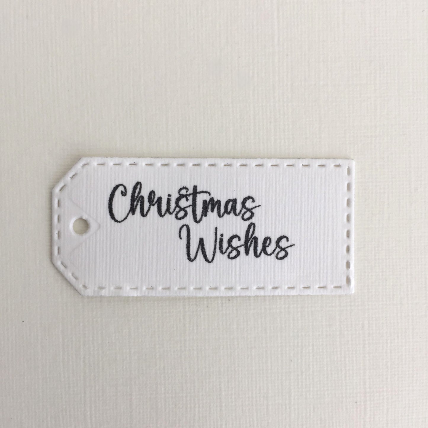 10 CHRISTMAS WISHES TAG Christmas Die Cut Card Making Toppers