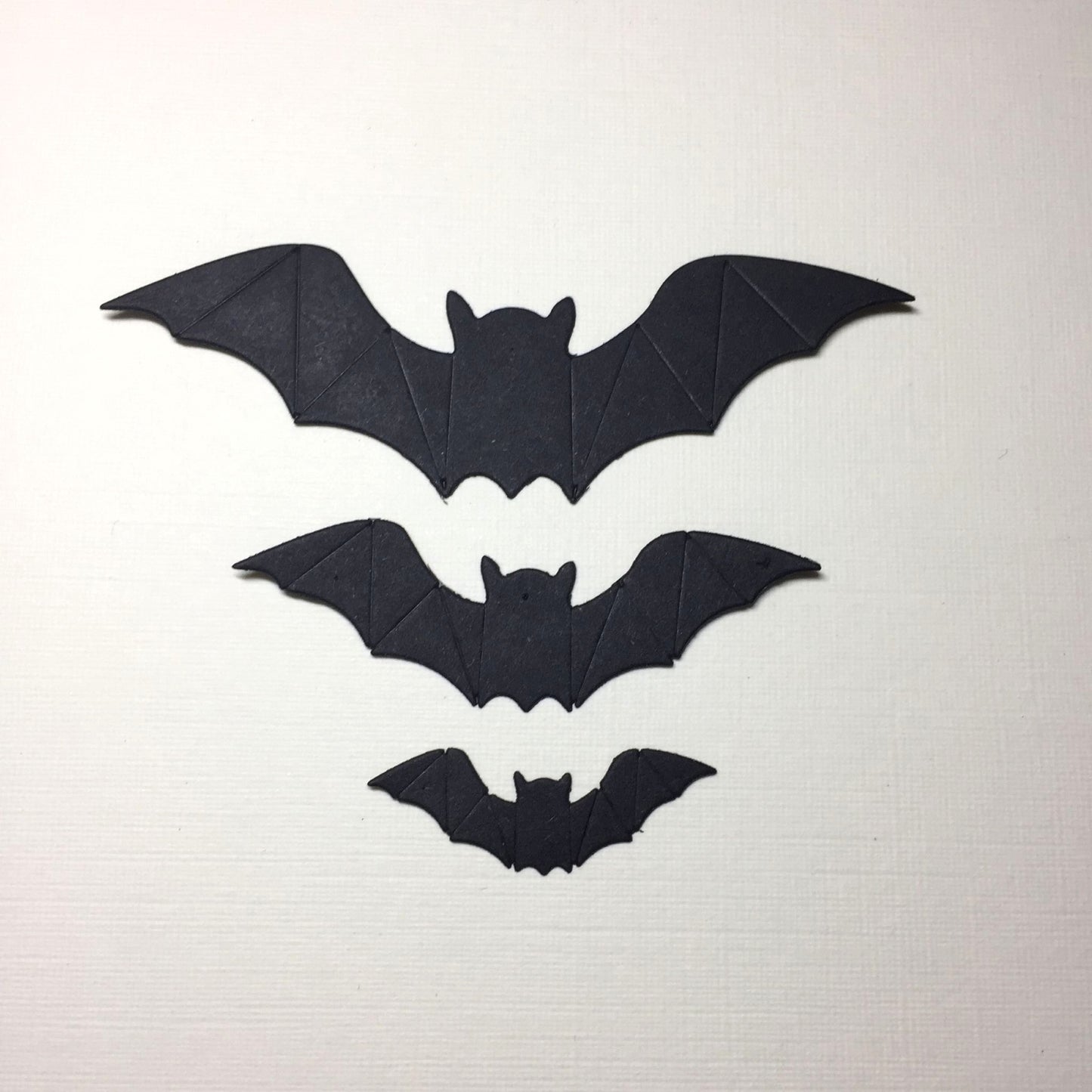 12 Black FLYING BATS - 3 SIZES Halloween Card Making Die Cuts