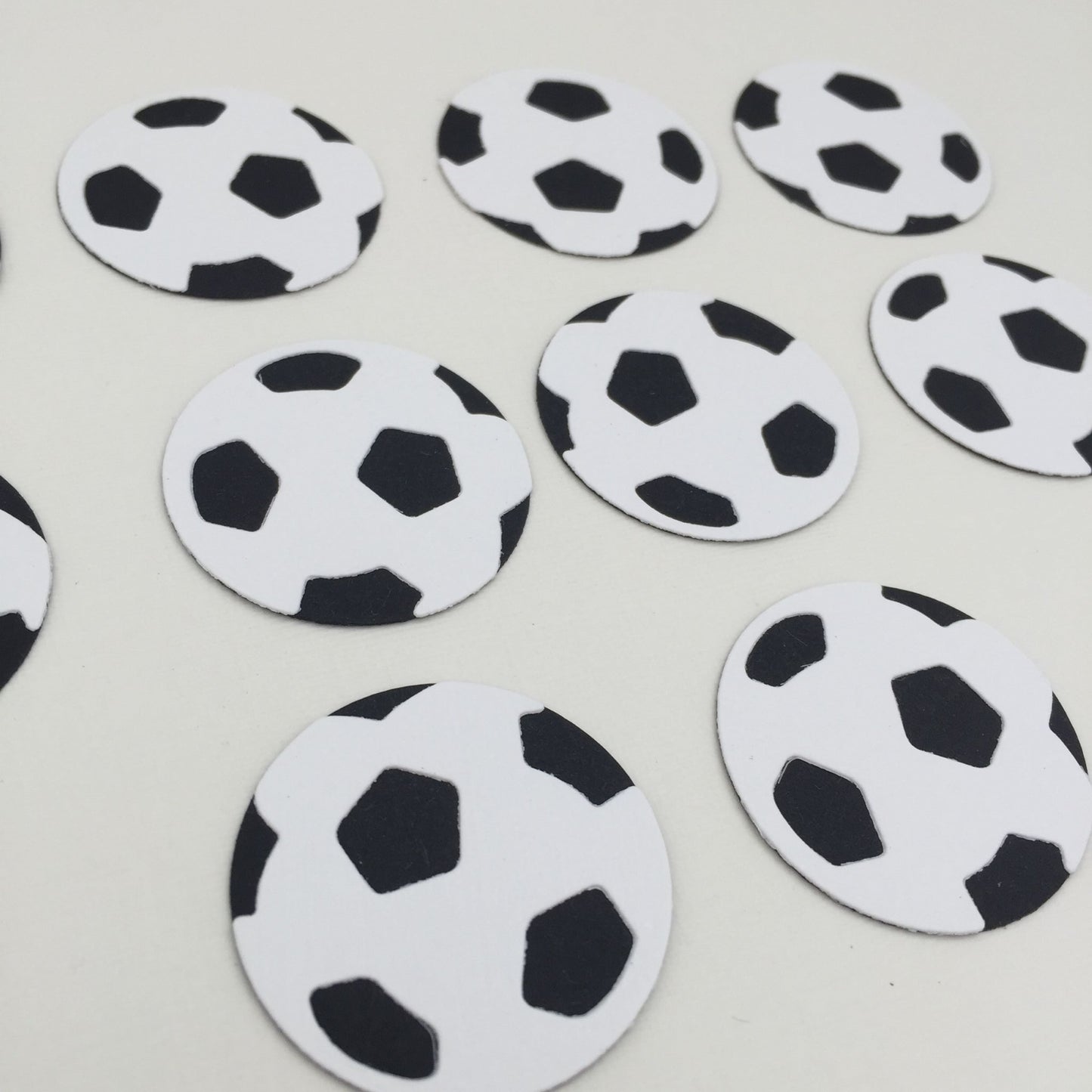 10 FOOTBALL Die Cut Card Making Toppers