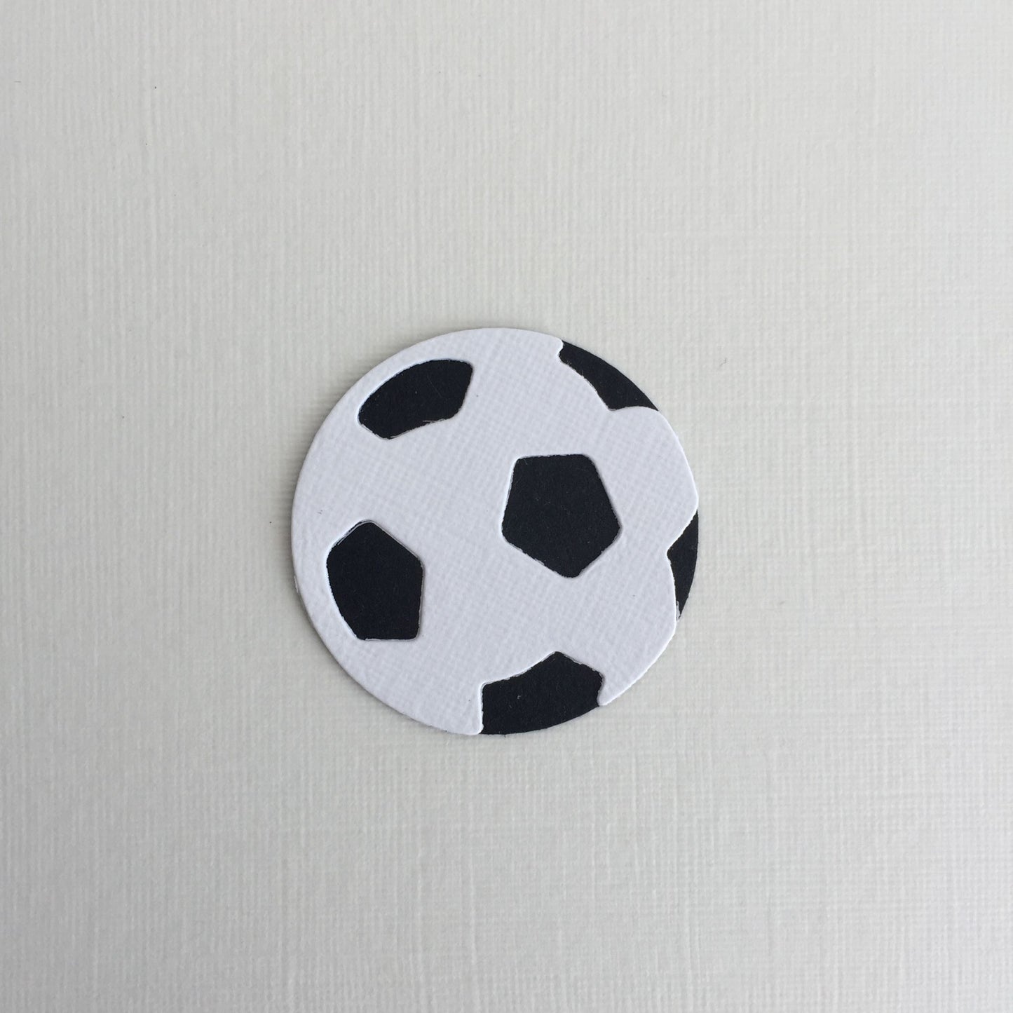 10 FOOTBALL Die Cut Card Making Toppers
