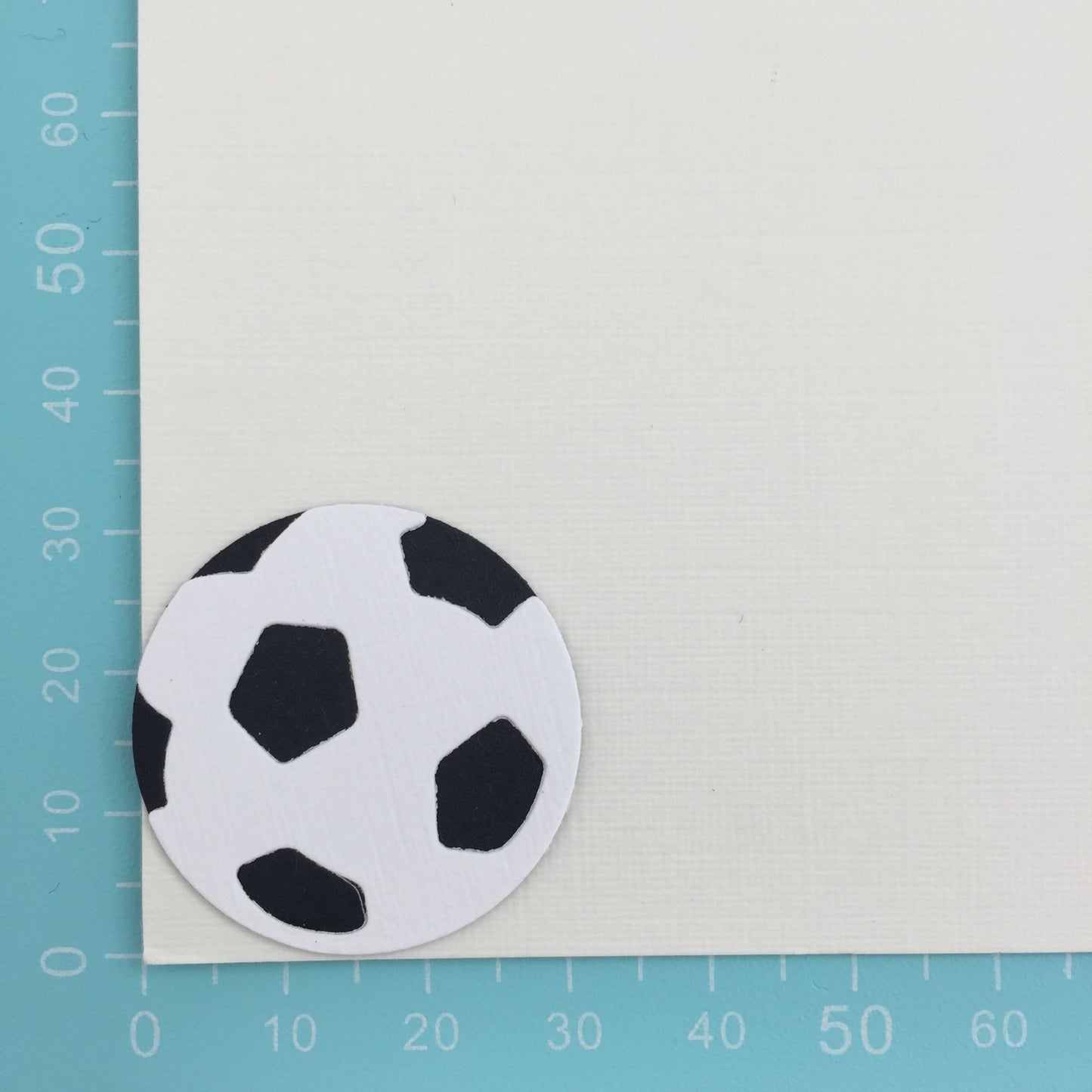 10 FOOTBALL Die Cut Card Making Toppers