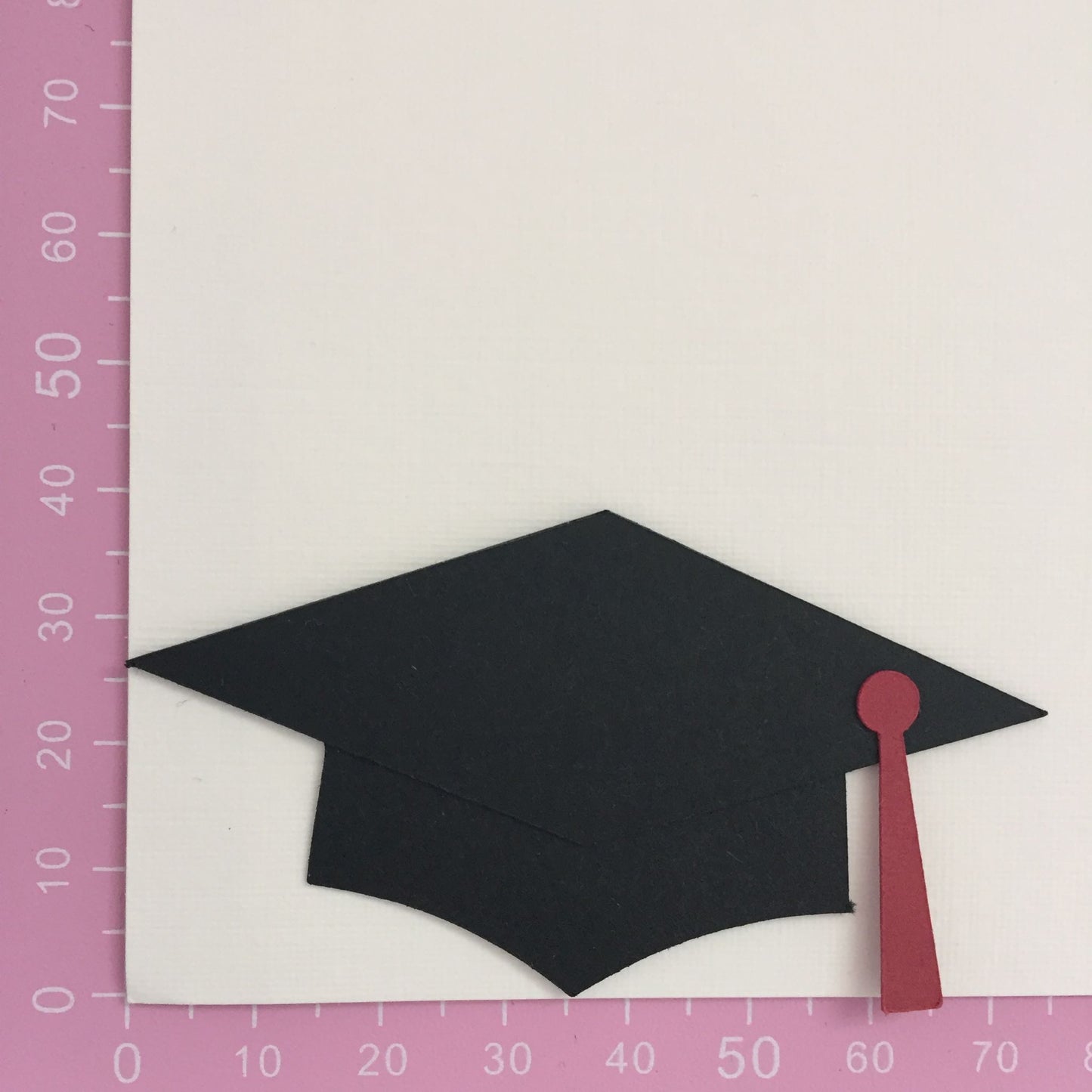 6 Graduation MORTAR BOARD & SCROLL Die Cut Card Making Toppers