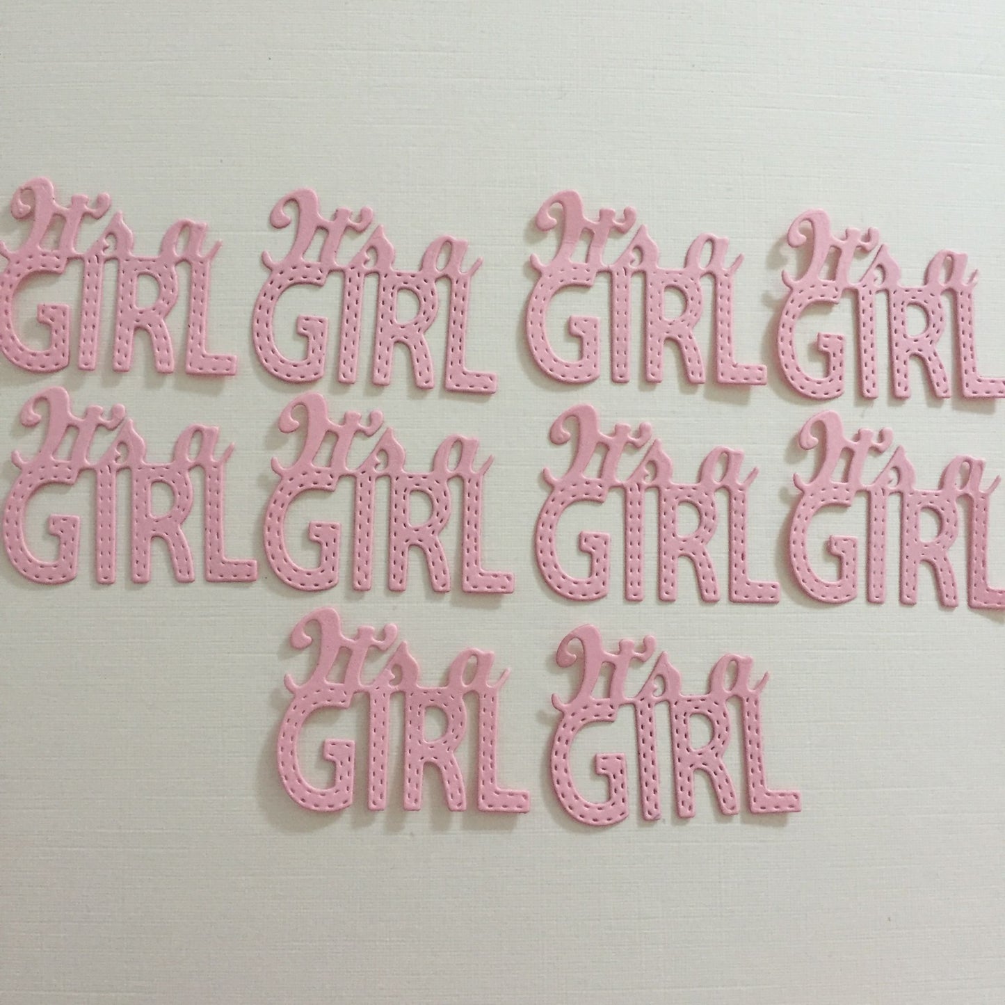 10 'IT'S A GIRL' Card Making Die Cuts