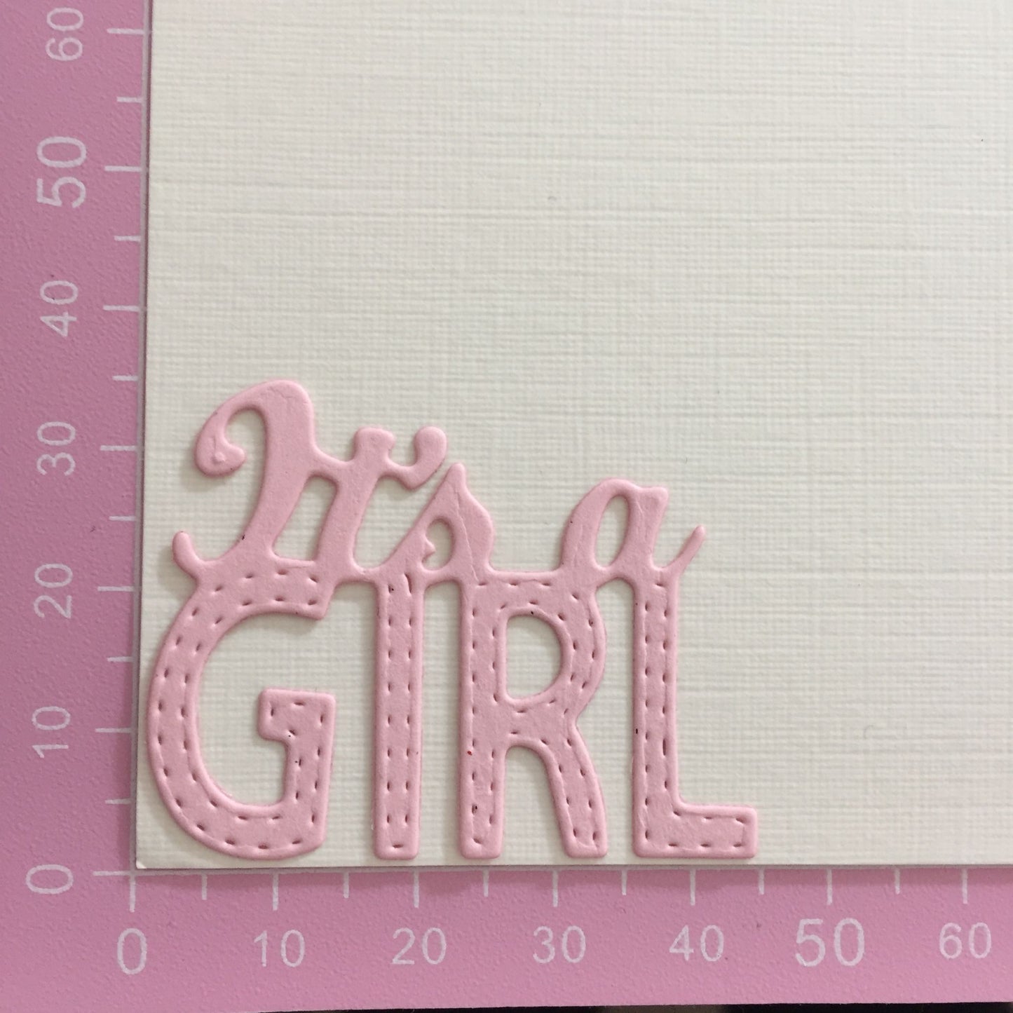 10 'IT'S A GIRL' Card Making Die Cuts