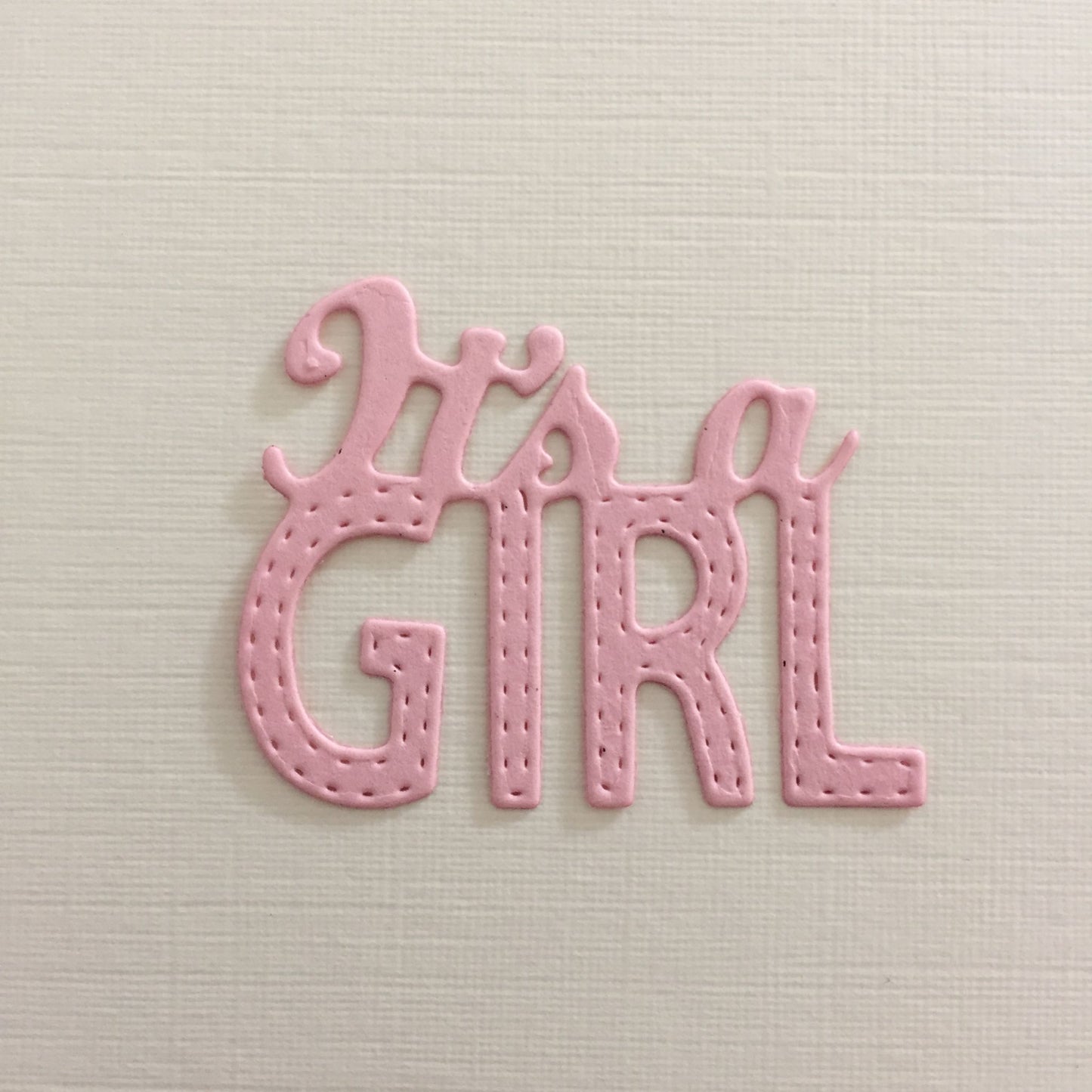 10 'IT'S A GIRL' Card Making Die Cuts