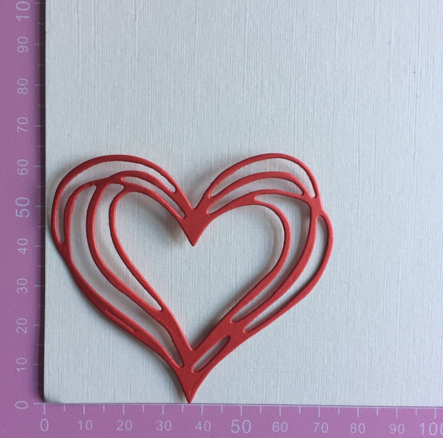 15 ASSORTED HEARTS Red, Black, White Card Making Die Cuts