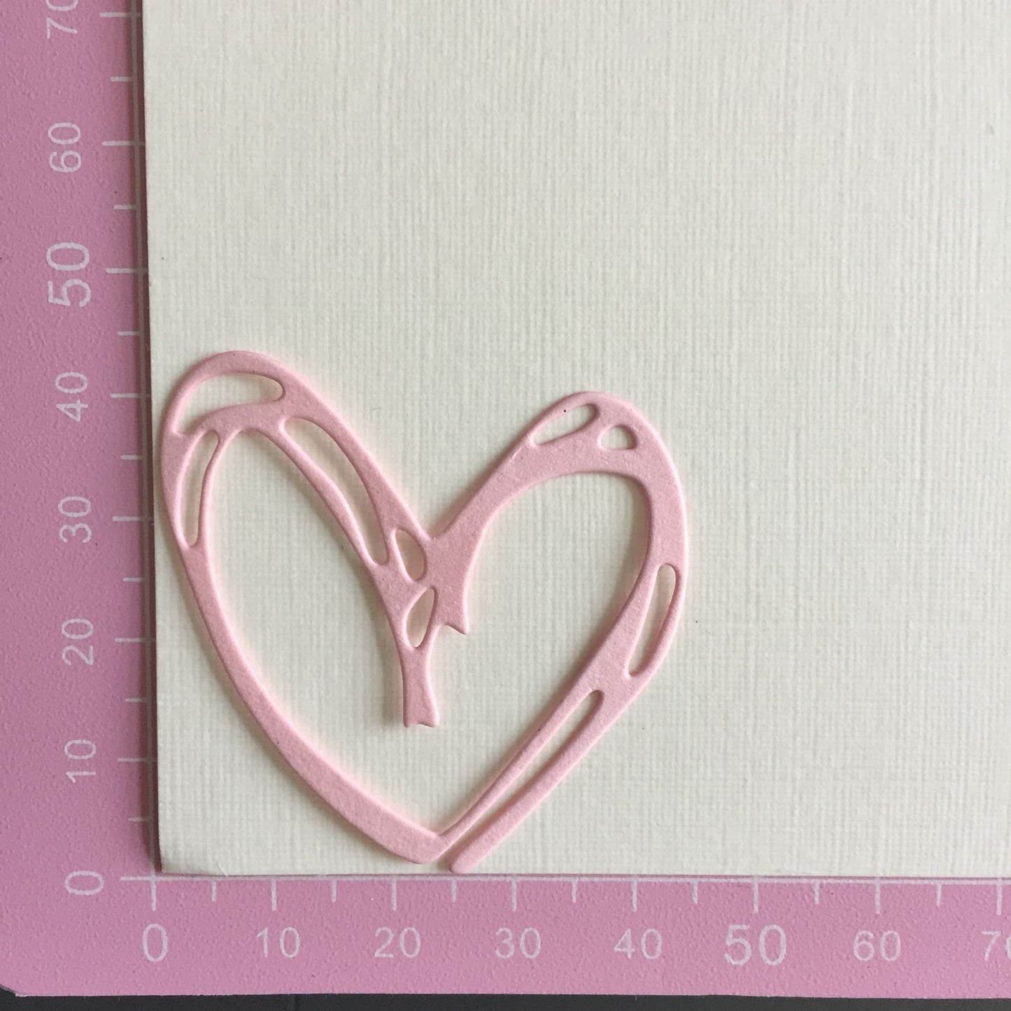 15 ASSORTED HEARTS Pink, Black, White Card Making Die Cuts