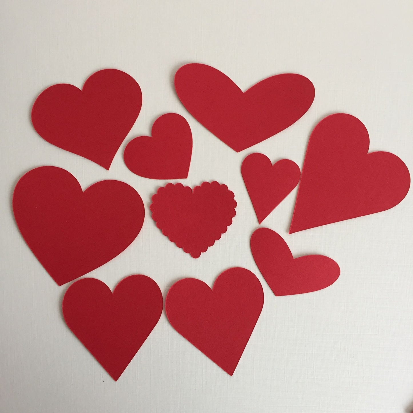 35 Assorted RED HEART Wedding/Valentine Card Making Die Cuts