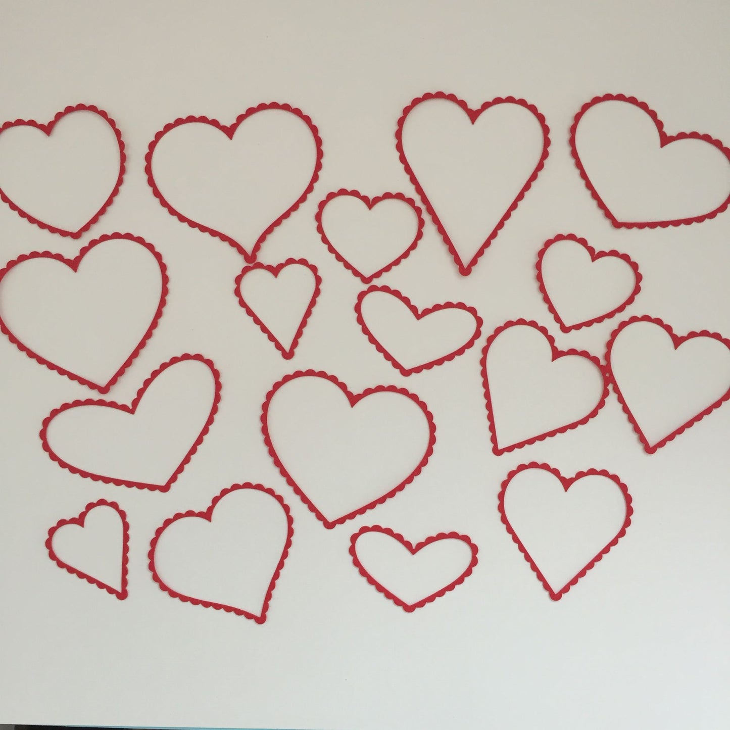 35 Assorted RED HEART Wedding/Valentine Card Making Die Cuts