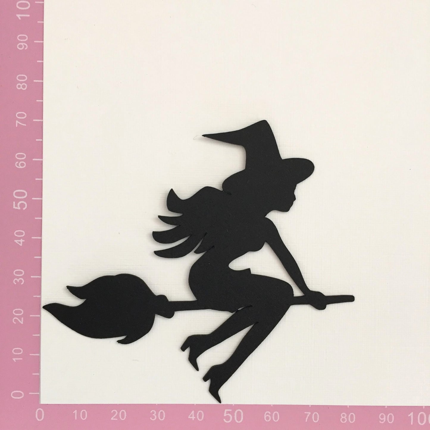 10 WITCH ON BROOMSTICK Halloween Card Making Die Cuts