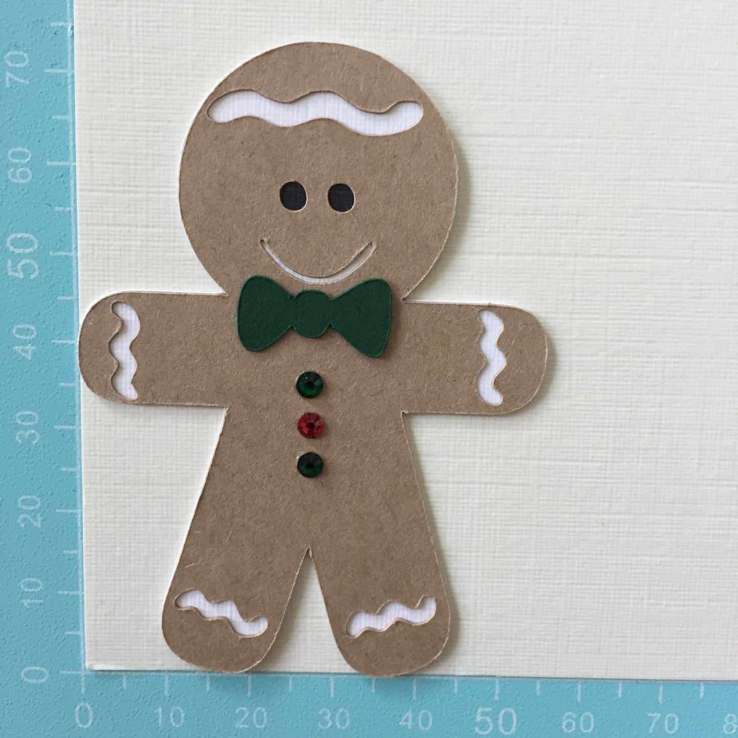 10 GINGERBREAD MAN/LADY Christmas Card Making Die Cut Toppers