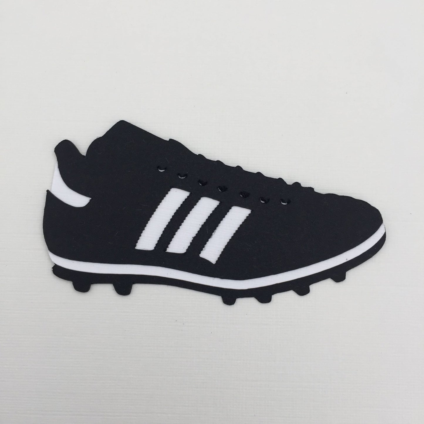 10 FOOTBALL BOOT Die Cut Card Making Toppers
